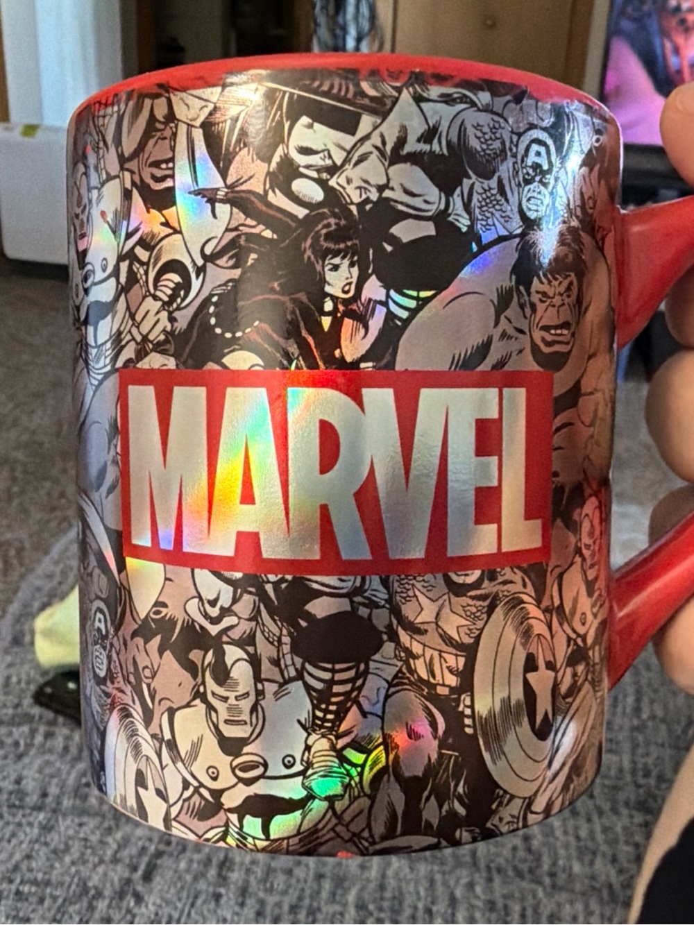 Marvel Holographic coffee mug